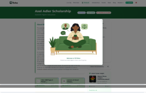 "axel adler scholarship" gpa
