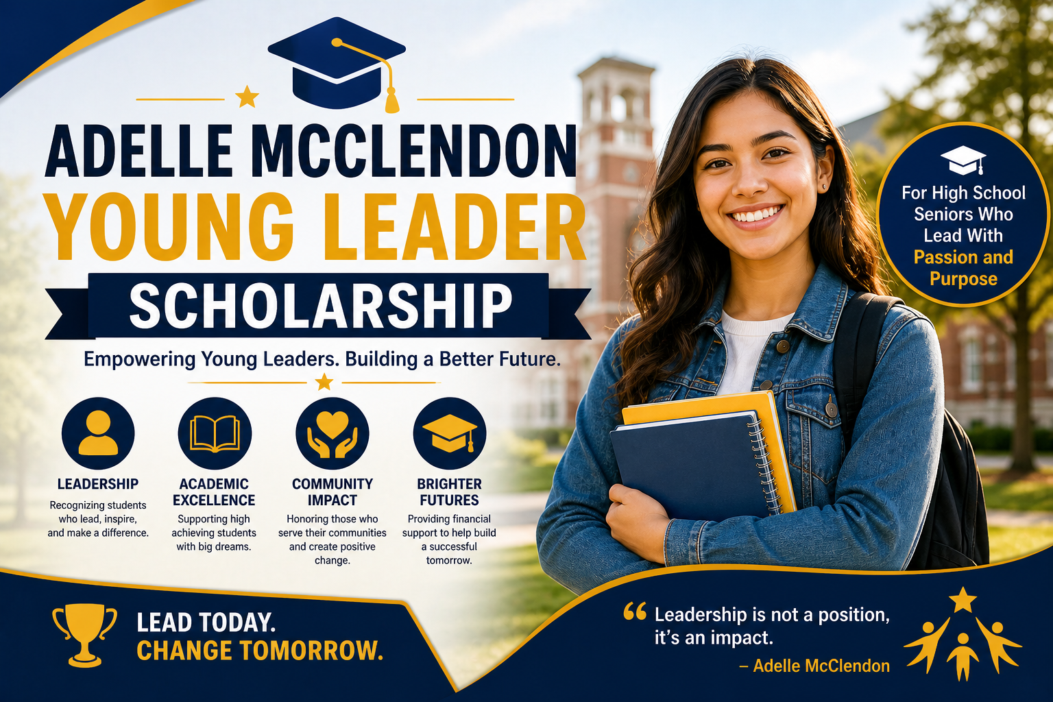 adelle mcclendon young leader scholarship